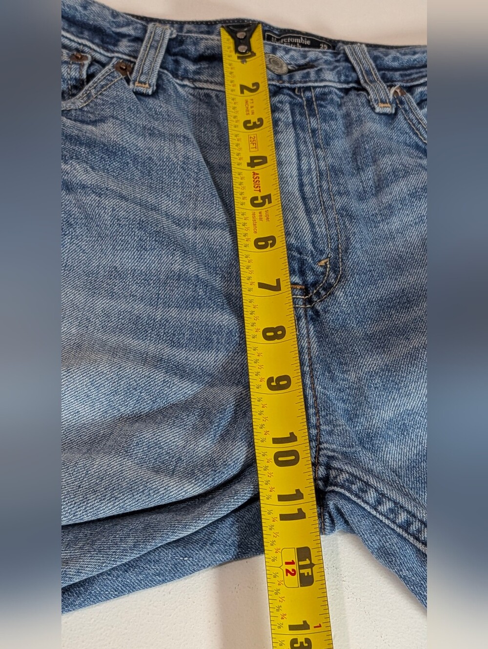 Abercrombie & Fitch Annie High Rise Girlfriend Jeans Distressed Size 25/0S EUC - Picture 11 of 12